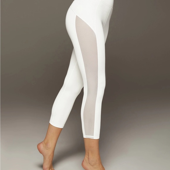 Michi Stardust Crop Legging White Mesh Small - Picture 5 of 7